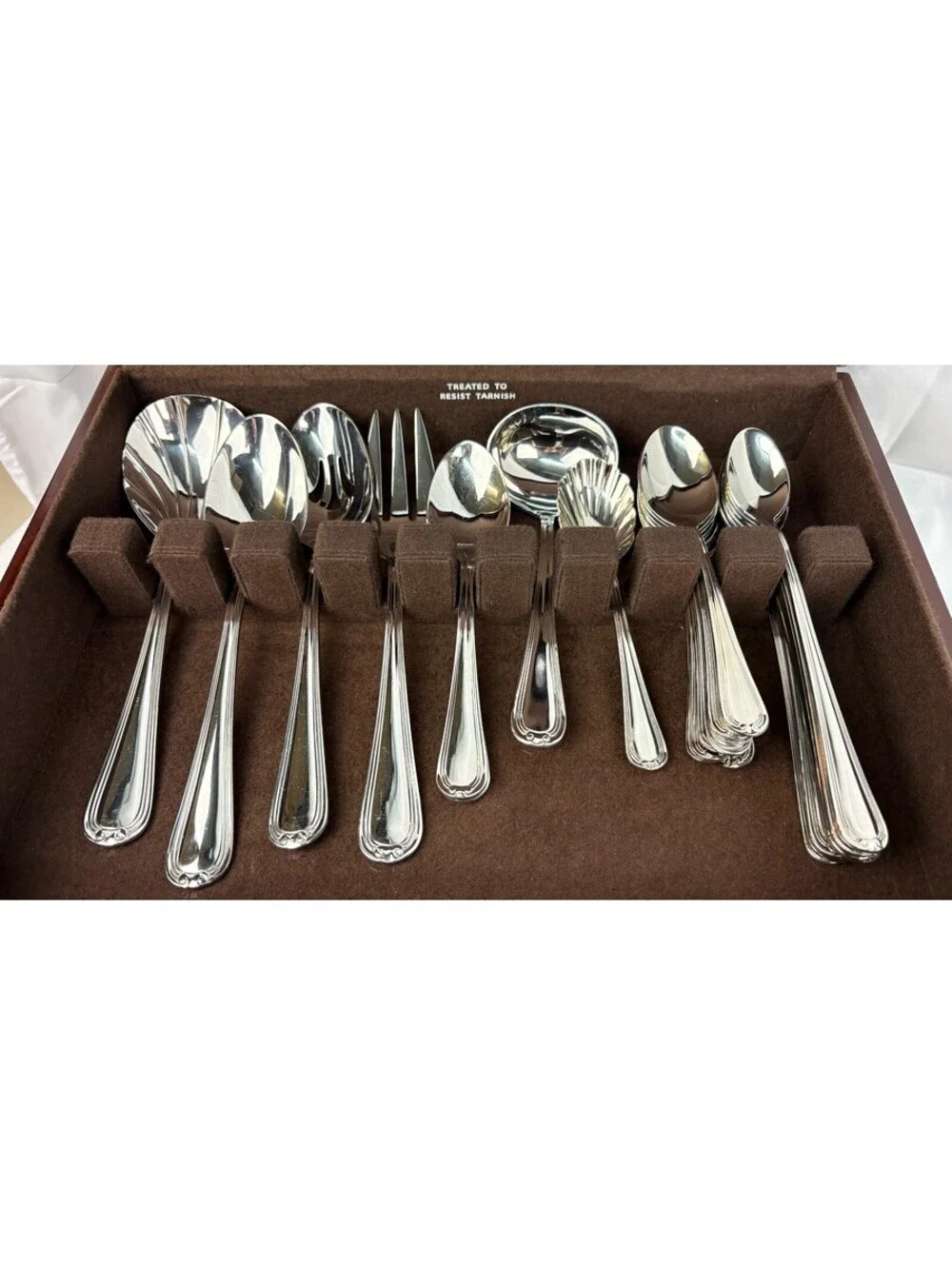 Reed & Barton Stainless Steel Lot of 47pcs Assorted Silverware With Box